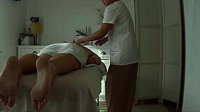 Real Chinese massage parlor handjob leads to huge orgasm