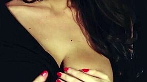 Glamorous Big Tits Latina Teen Ali Rose Strips Naked for Pussy Tease Show