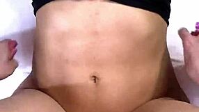 latina teen's tight pussy bounced hard making her moan loud