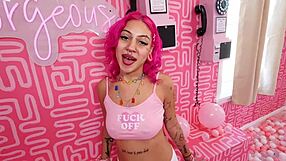 nali's pov blowjob on bwc... nasty petite bimbo swallows every drop