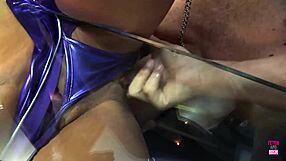 bdsm master unleashes brunette slaves on caged blondes for wild fuckfest