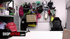 caught stealing condoms, hot virgin bends for first pounding creampie