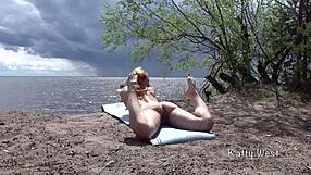 hey, check katty west, bella mur and givemeyoursoul lickin pussies on nude beach!