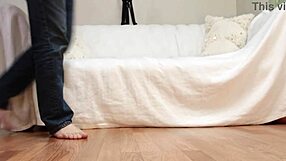 skinny slut ms honey gags on cock chokes deepthroats and gulps cum breakfast