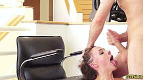 chanel preston gets rough kitchen fuck facial by james deen on phone