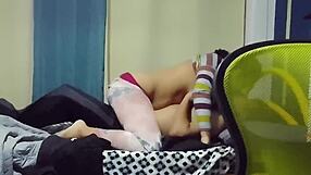 ever wonder why the sexy latina flight attendant finally gave in to bedroom fun her first time