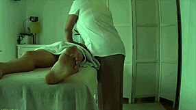 Real Chinese massage parlor handjob leads to huge orgasm