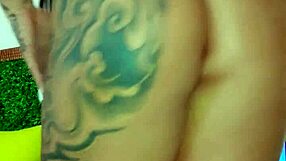 babe masturbates with anal plug in sexdoll520 tattoo fun