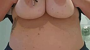 playin with my huge natural tits screamin as nurse