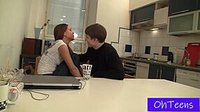Mancy and Billy Share Intimate College Dorm Moments with Natural Tits and Young Beauty