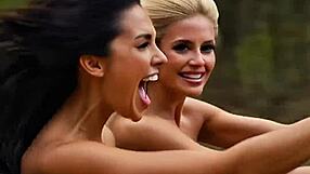 Bouncing boobs on wild naked buggy ride, you feel that jiggle?