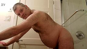 Martin Lavallee's Hidden Bathroom Dildo Thrill Up His Own Ass