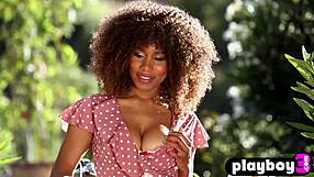 Big Tits Black Jenna Foxx Poses Naked Outdoor Natural Boobs Exposed