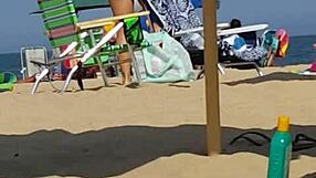 Candid On This Little 18+ Slut At The Beach