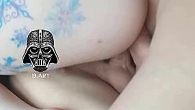 Double penetration in the vagina until she has an orgasm