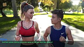 Wife and Stepmother Jog Through Neighborhood Paths and Trails