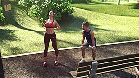 Wife and Stepmother Jog Through Neighborhood Paths and Trails