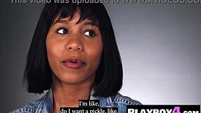 Big Ass Black Milf Fingers Juicy Pussy After Steamy Playboy Interview