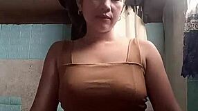 asian girl next door teases petite tits in see through outfit