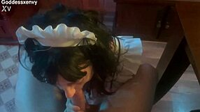 Dutiful Housewife Deepthroats Monster Cock After Work in Homemade Blowjob