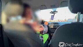 Uber Driver Convinces Busty Tattooed Latina Milf for Motel Fuck with Creampie in Her Big Pussy