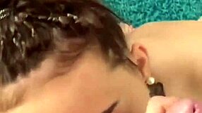 petite brunette teen rims deepthroats and takes messy facial