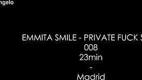 Wanna see Emmita Smile ride Cris Angelo in private heat?