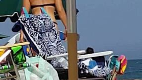 Candid On This Little 18+ Slut At The Beach