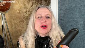 In a latex corset horny prolapse fisting with a mega dildo