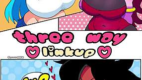 fnf comic sluts link up for nasty threeway group pounding