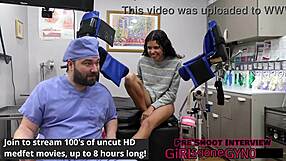 aria nicole's fifth session with perv doctor choking deepthroat in hospital