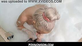 hey, wanna join stepmom brook page's bubble bath assfuck?