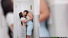 Straight roommate freya von doom falls for lani rivers' dorm seduction