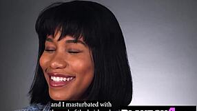 Big Ass Black Milf Fingers Juicy Pussy After Steamy Playboy Interview