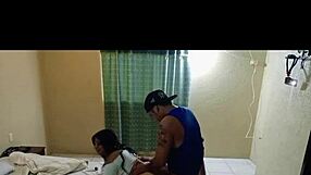 she enjoys time with company in a budget hotel