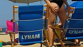 Candid On This Little 18+ Slut At The Beach