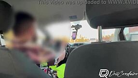 Uber Driver Convinces Busty Tattooed Latina Milf for Motel Fuck with Creampie in Her Big Pussy