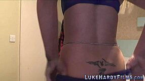 blonde brit rides luke hardy cock hardcore handjob!