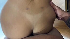 Young maid fucked hard while cleaning kitchen