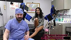 aria nicole's fifth session with perv doctor choking deepthroat in hospital