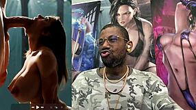 Slutty Ebony Milf's Sloppy Deepthroat and Bald Pussy Cowgirl Ride