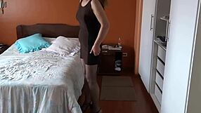i please my stepson to jerk off watching me masturbate
