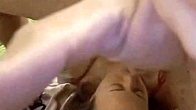french amateur slut in satin lingerie does it all