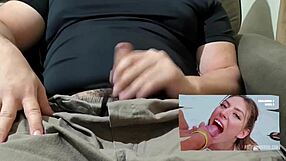 Slavic school teacher gulps big mouthful in gokkun bukkake