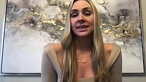 Meet JJ the tall leggy blonde milf in her first casting interview