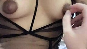 Asian's Nipples Toyed Wild Before Heavy Fuck Slam!