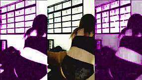 watching mc akira shake her juicy ass dancing in sexy lingerie gets me so hot