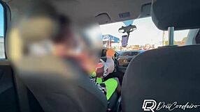 Uber Driver Convinces Busty Tattooed Latina Milf for Motel Fuck with Creampie in Her Big Pussy