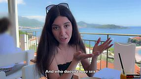 public agent questions katty west before outdoor action