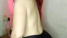 Argentinian redhead slut gives dirty talk joi in gym bending over for huge ass toys and orgasm